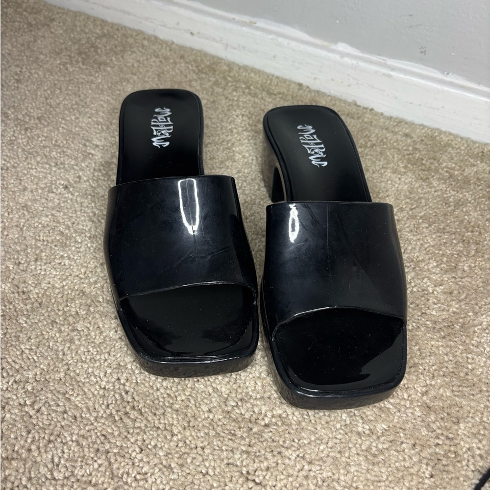 Stylish Black Women's Slide Sandals